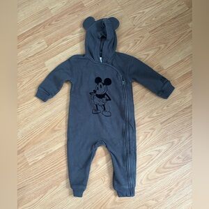 GAP Charcoal Kids One Piece with Mickey Mouse Design